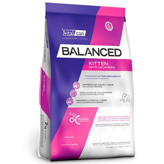 Vitalcan Balanced Kitten 7,5 kg y 2 kg