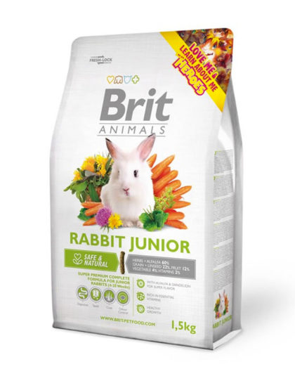 Brit Animals Rabbit Junior 1,5 kg y 300 gr