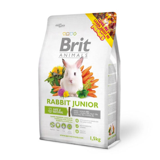 Brit Animals Rabbit Junior 1,5 kg y 300 gr