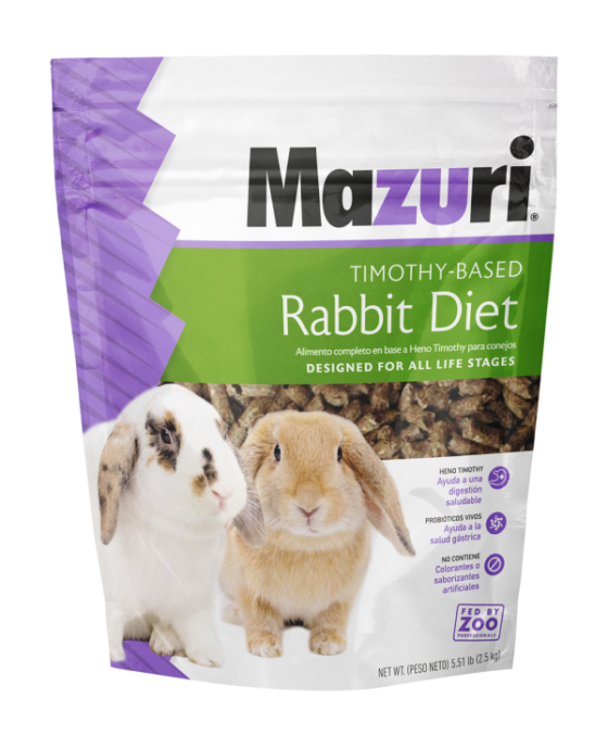 Mazuri Rabbit Diet 2,5 kg y 1 kg