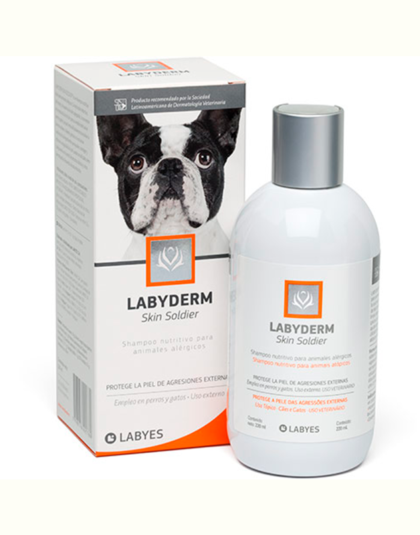 Shampoo Labyderm Skin Soldier Nutritivo Perros y Gatos 220 ml