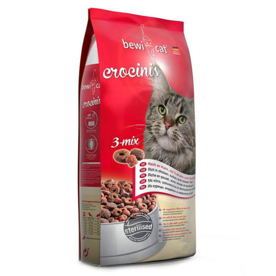 Bewi-Cat Crocinis Pollo, Pavo, Salmon 5 kg y 20 kg