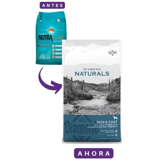 Diamond Naturals Skin & Coat Salmon - Potato 15 kg (REMPLAZO DE BOLSA AZUL) - Imagen 2