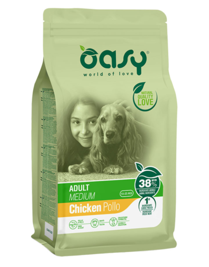 Oasy Perro Adulto Pollo Raza Mediana 12 kg