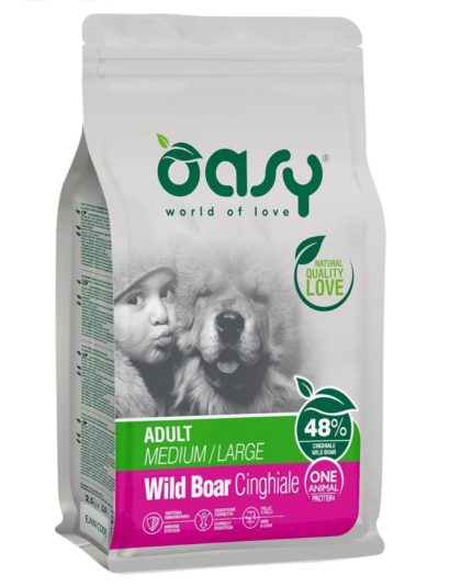 Oasy Perro Adulto Jabalí Raza Mediana y Grande 12 kg