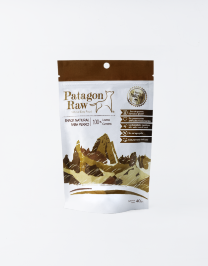 Snack Natural Para Perro Patagon Raw Lomo Centro 40gr