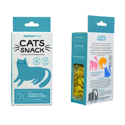 Cats Snack Salmon con Hierba Gatera 80gr