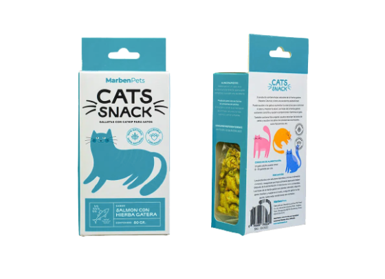 Cats Snack Salmon con Hierba Gatera 80gr