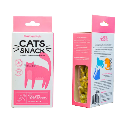 Cats Snack Atun con Hierba Gatera 80gr