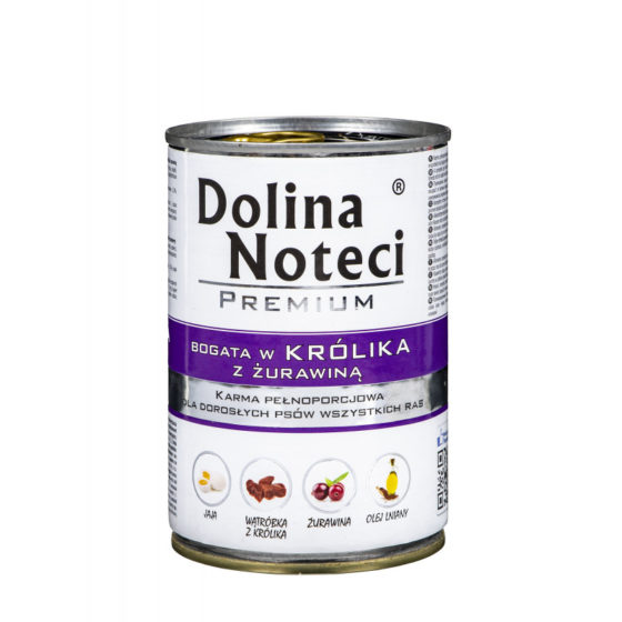 Dolina Noteci Conejo y Arandanos 800grs