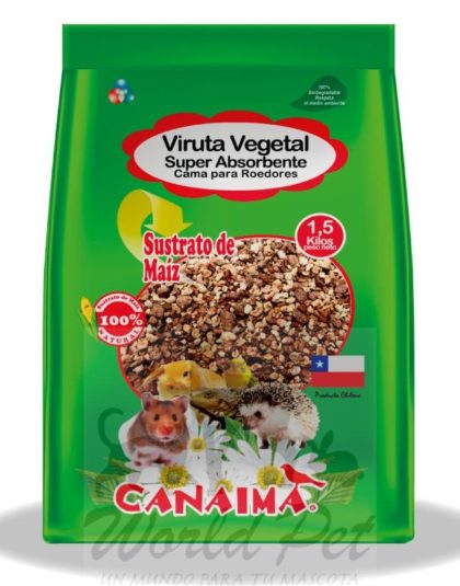 Viruta Vegetal Canaima Sustrato de Maiz 1,5kg