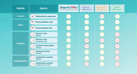 Simparica Trio 5-10kg 1 Compr y 3 Compr - Imagen 3