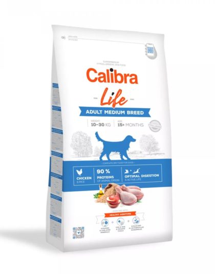 Calibra Dog Life Adult Medium Breed Chicken 2,5kg y 12kg