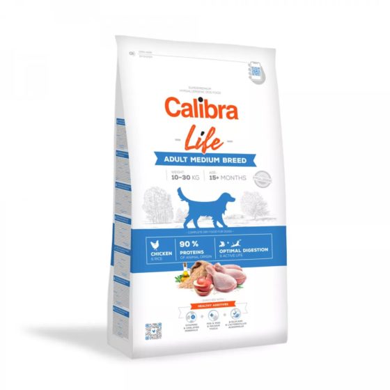 Calibra Dog Life Adult Medium Breed Chicken 2,5kg y 12kg