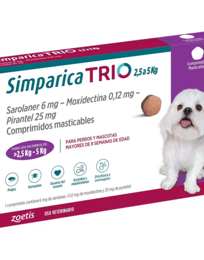 Simparica Trio 2,5-5kg 1Comp