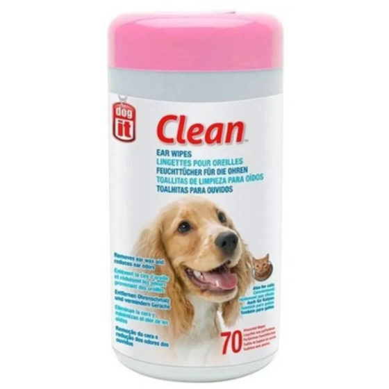 Dogit Toallitas Para Limpieza de oidos 70 Un
