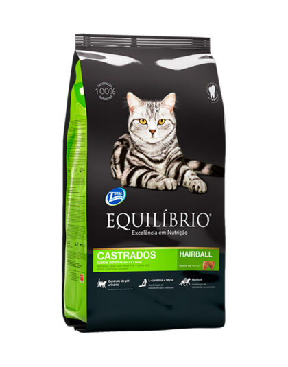 Equilibrio Gato Adulto Castrado Hairball 1,5kg