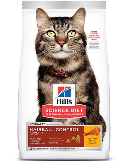 Hills Cat Adult 7+ Hairball Control  1,58kg