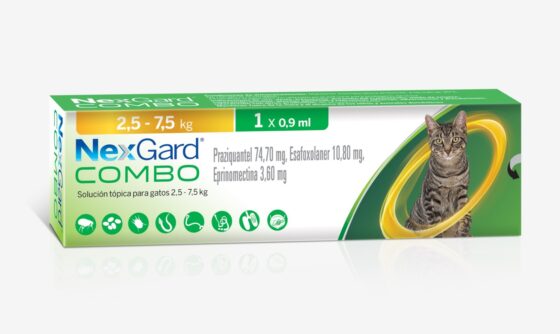 Nexgard Combo Interno y Externo Gato 2,5-7,5kg