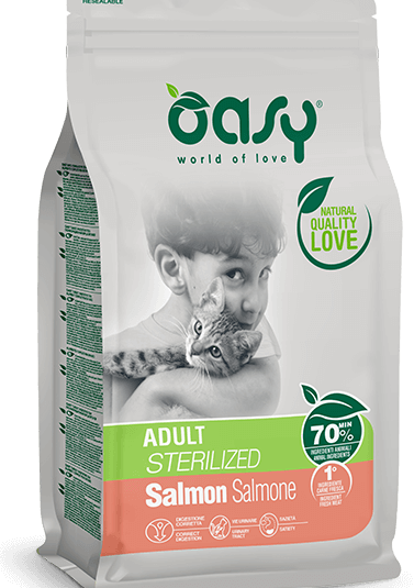 Oasy Adult Sterilized Salmon 7,5kg
