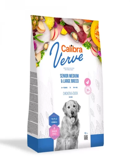 Calibra Dog Verve GF Senior M&L Chicken&Duck 2kg
