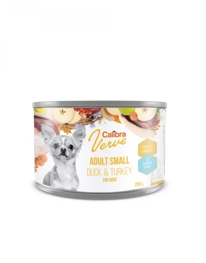 Calibra Dog Verve GF Lata  Adult Small Duck&Turkey 200g