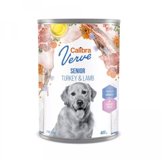 Calibra Dog Verve GF Lata Senior Turkey&Lamb 400g
