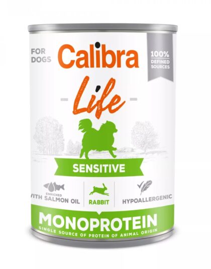 Calibra Dog Life Lata Sensitive Rabbit 400g
