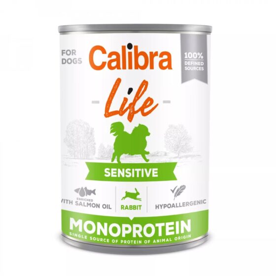 Calibra Dog Life Lata Sensitive Rabbit 400g