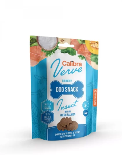 Calibra Dog Verve Crunchy Snack Insect&Salmon 150g
