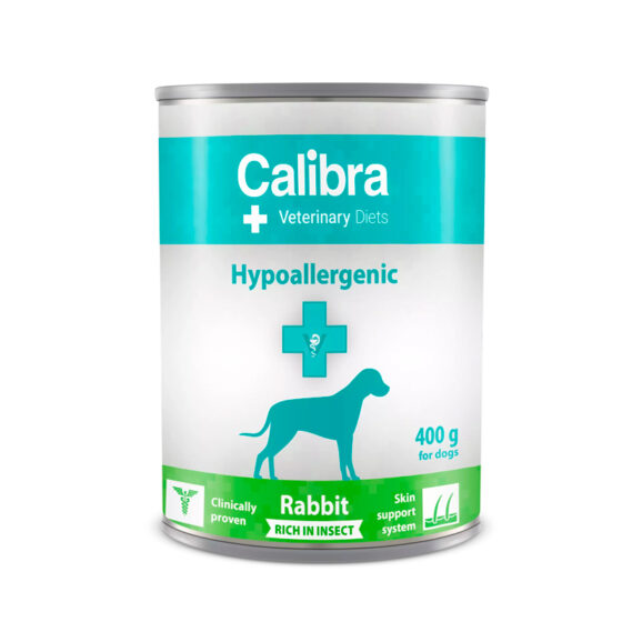 Calibra VD Dog Lata Hypoallergenic Rabbit 400gr