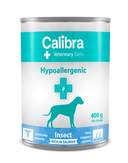 Calibra VD Dog Lata Hypoallergenic Insect & Salmon 400gr