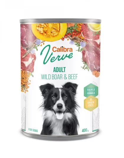 Calibra Dog Verve GF Adult Wild Boar&Beef 400g