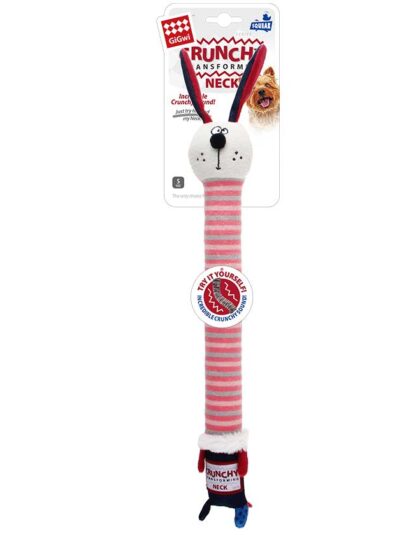 Gigwi Crunchy Neck Conejo Rojo